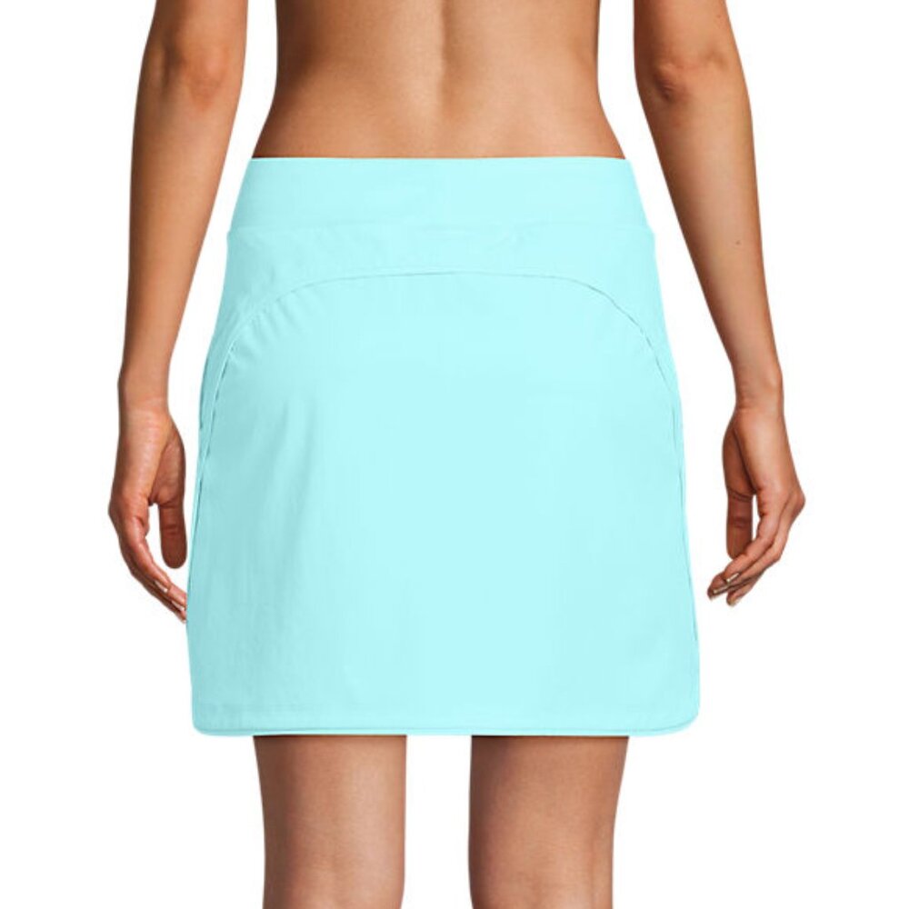 Lands' End Women's Comfort Waist Swim Skirt Swim Bottoms Skort - Picture 3 of 5